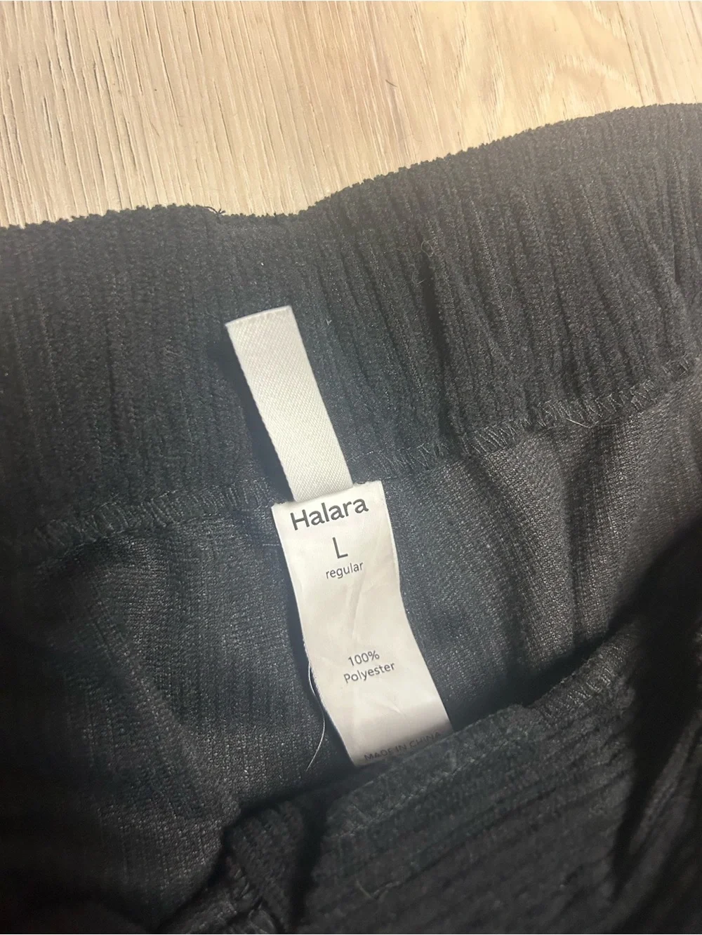 HALARA corduroy pleated